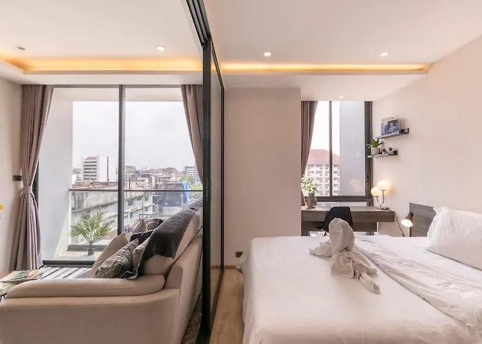 Luxurycondo S36 Sqmt40 1bed 1living Netflixgympool * 曼谷