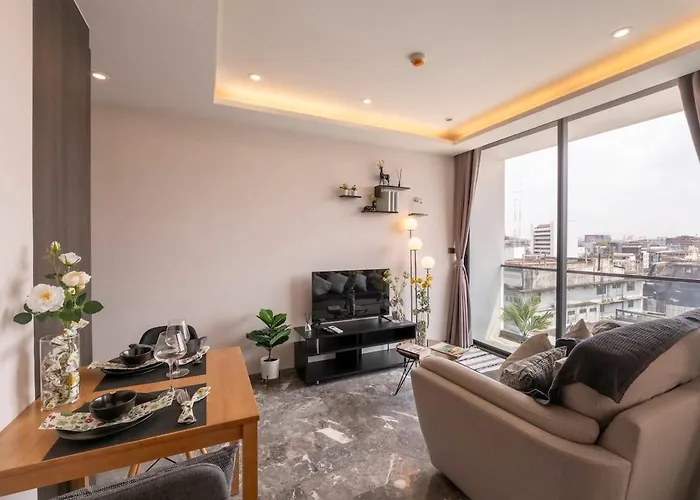 Luxurycondo S36 Sqmt40 1bed 1living Netflixgympool 曼谷